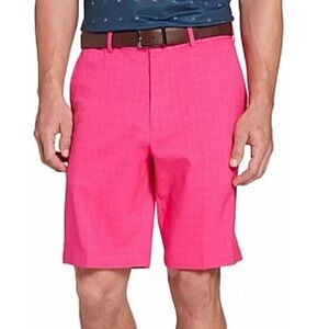 Walter Hagen Men's Performance 11 Golf Shorts | VIVID RASPBERRY/WHITE | Men’s 36